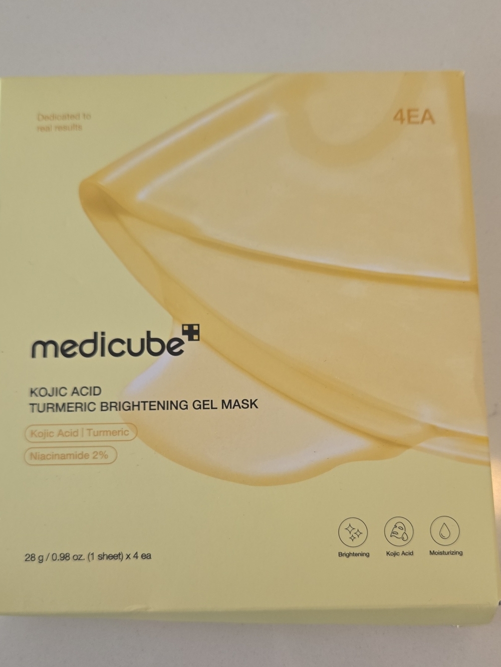 Medicube Kojic Acid Turmeric Brightening Gel Mask - Yellow